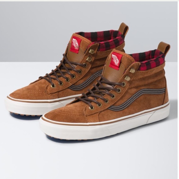 Vans Other - Vans Sk8-Hi MTE Plaid High Top Suede Sneaker